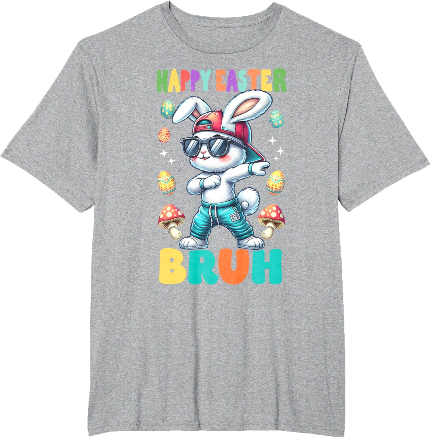 Dabbing Bunny Happy Easter Bruh Rabbit Shirt T-Shirt