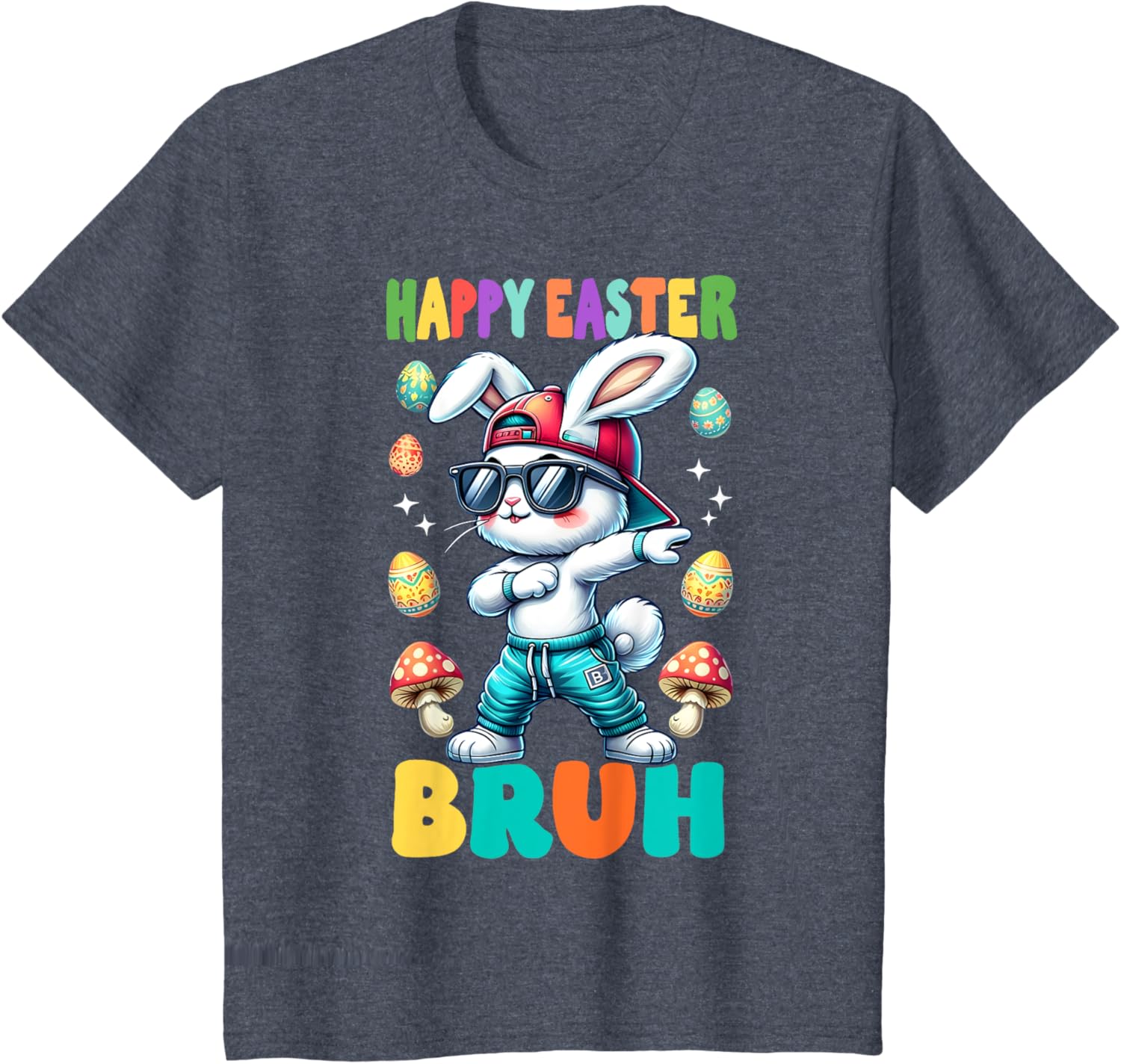 Dabbing Bunny Happy Easter Bruh Rabbit Shirt T-Shirt