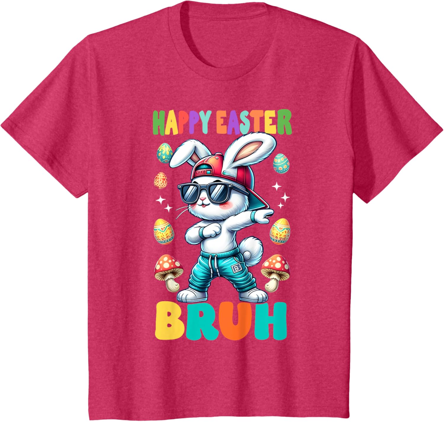 Dabbing Bunny Happy Easter Bruh Rabbit Shirt T-Shirt