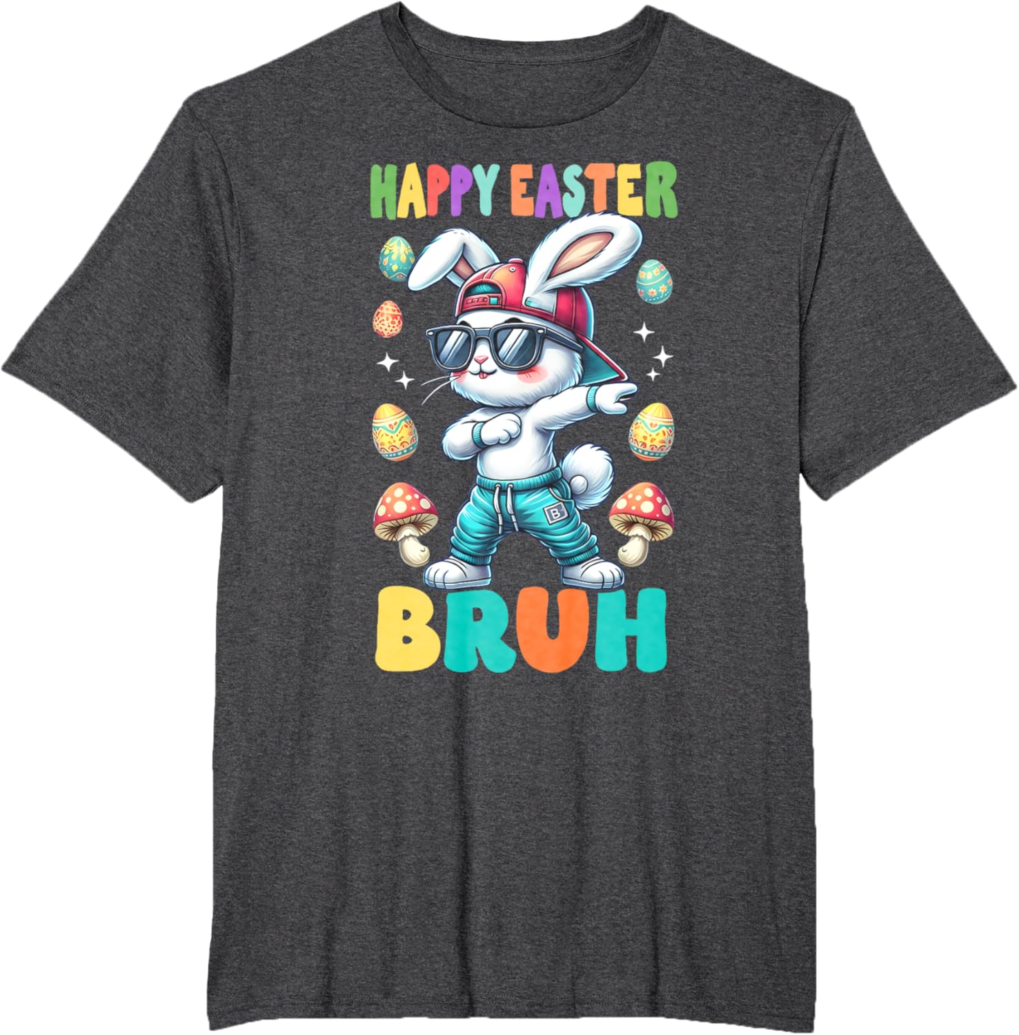 Dabbing Bunny Happy Easter Bruh Rabbit Shirt T-Shirt