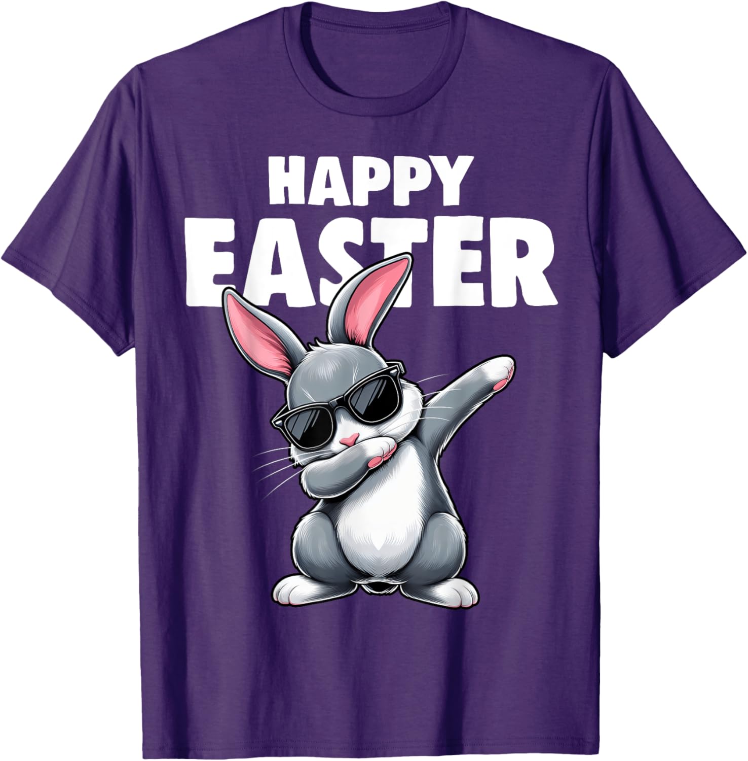 Dabbing Bunny Rabbit Easter Day Boys Girls Kids Dab Dance T-Shirt