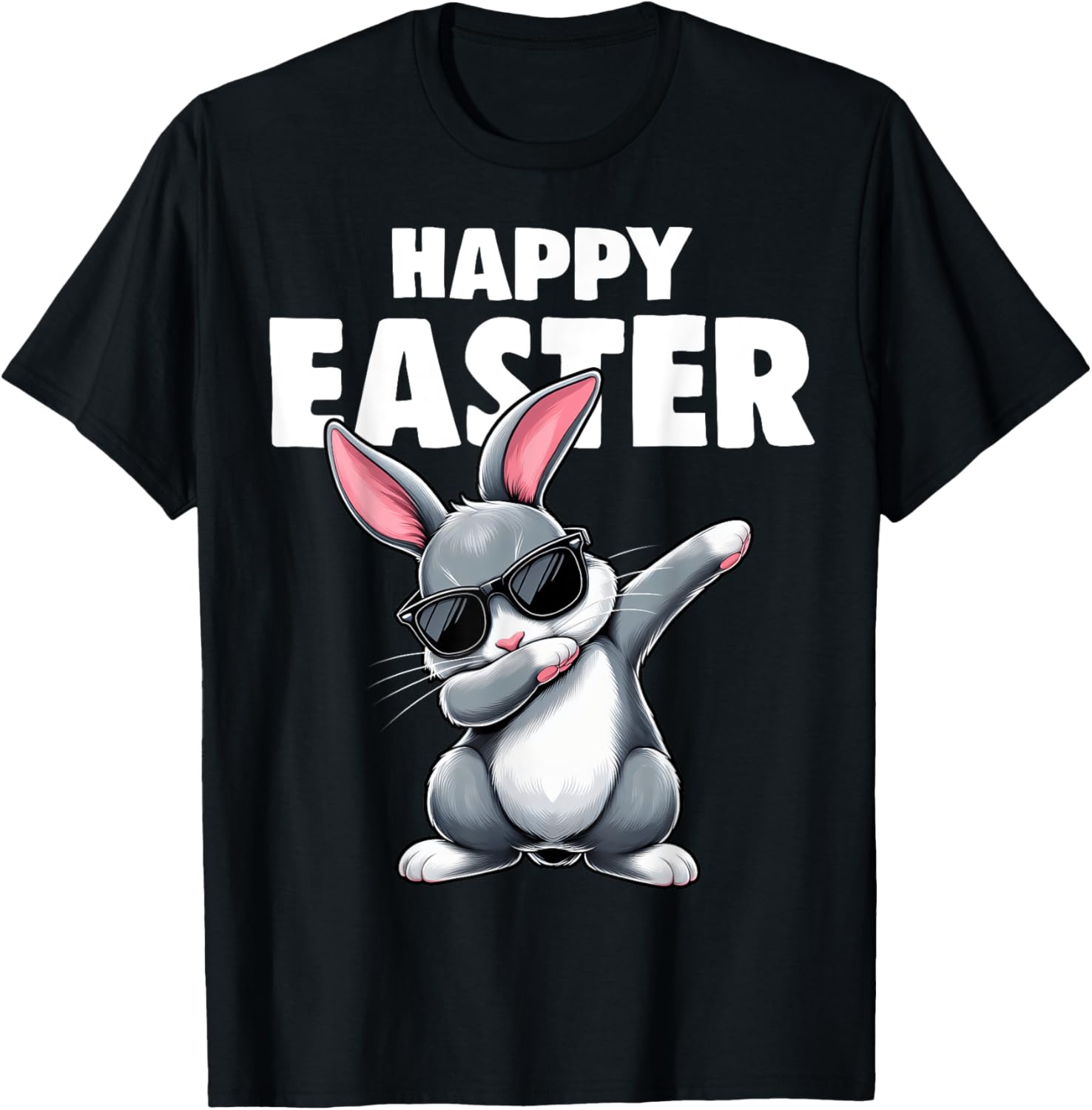 Dabbing Bunny Rabbit Easter Day Boys Girls Kids Dab Dance T-Shirt