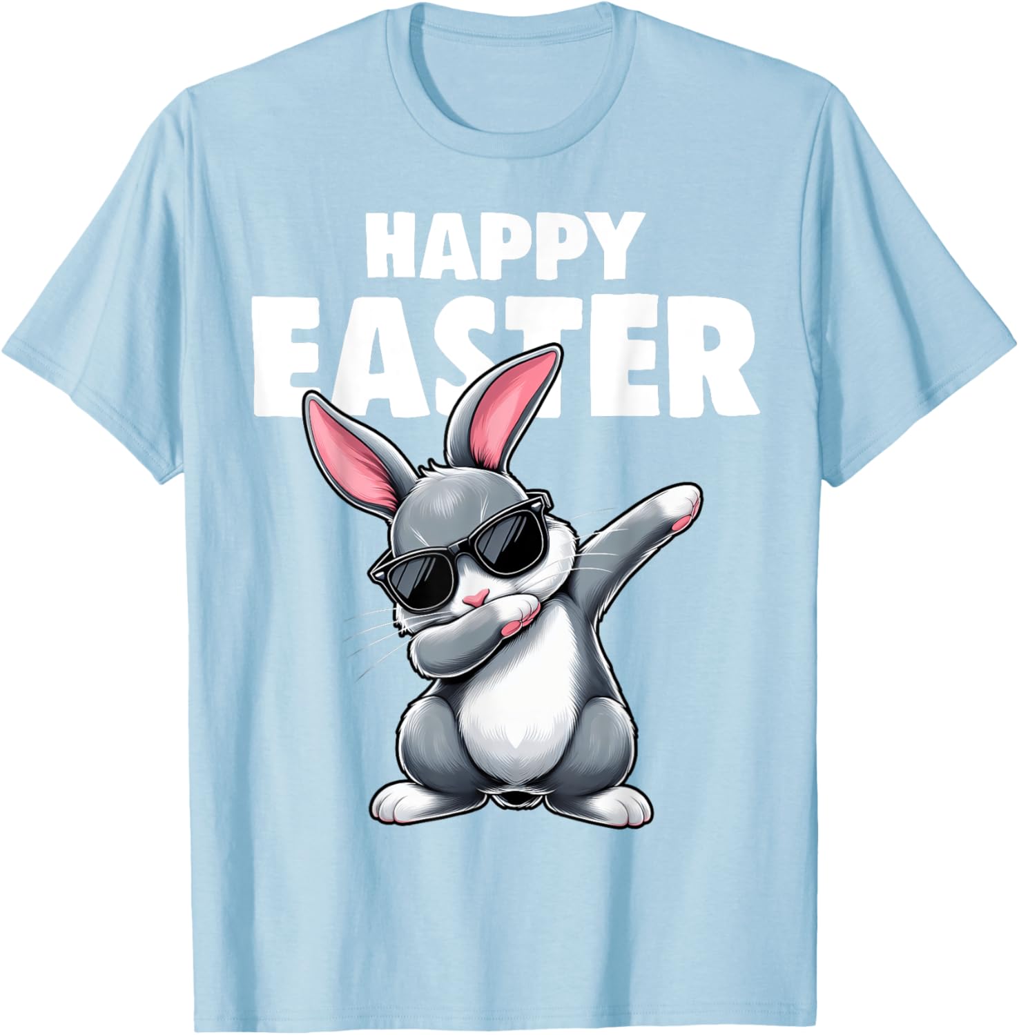 Dabbing Bunny Rabbit Easter Day Boys Girls Kids Dab Dance T-Shirt