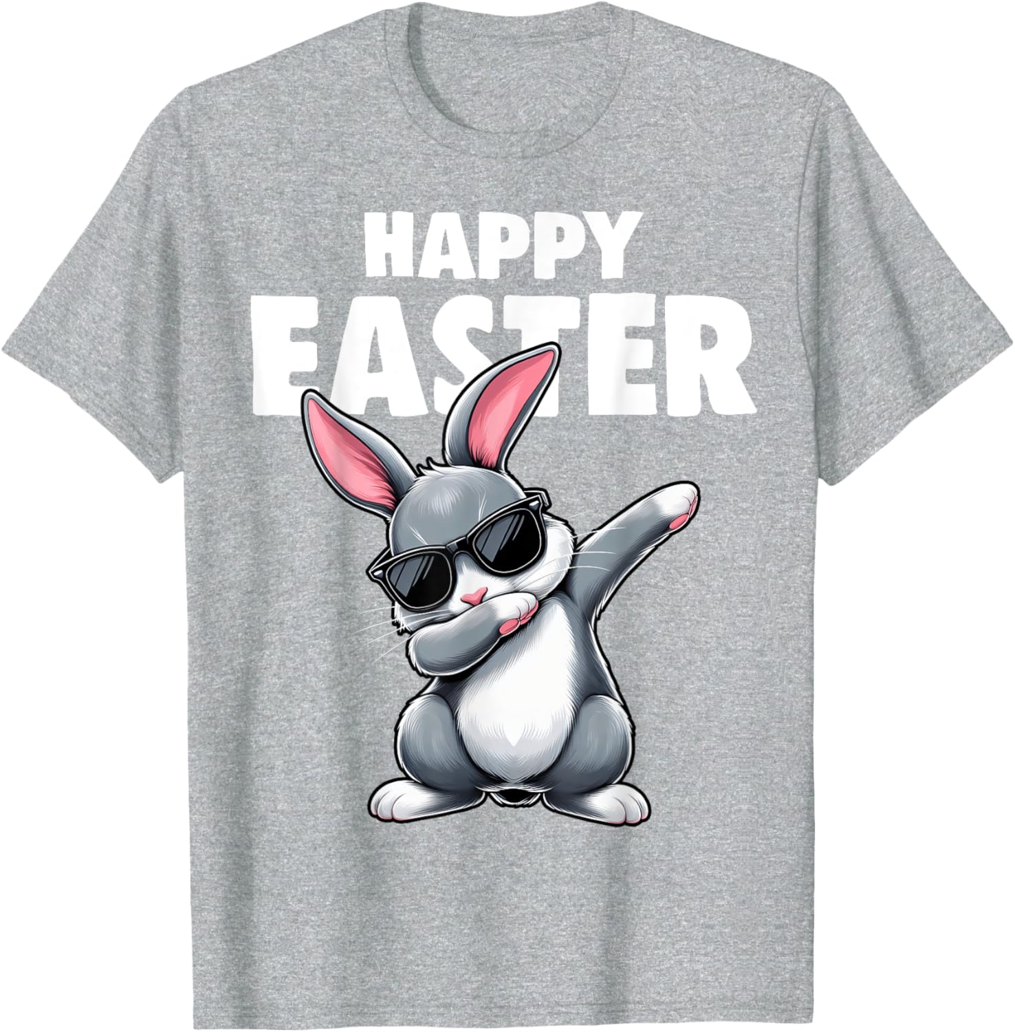 Dabbing Bunny Rabbit Easter Day Boys Girls Kids Dab Dance T-Shirt