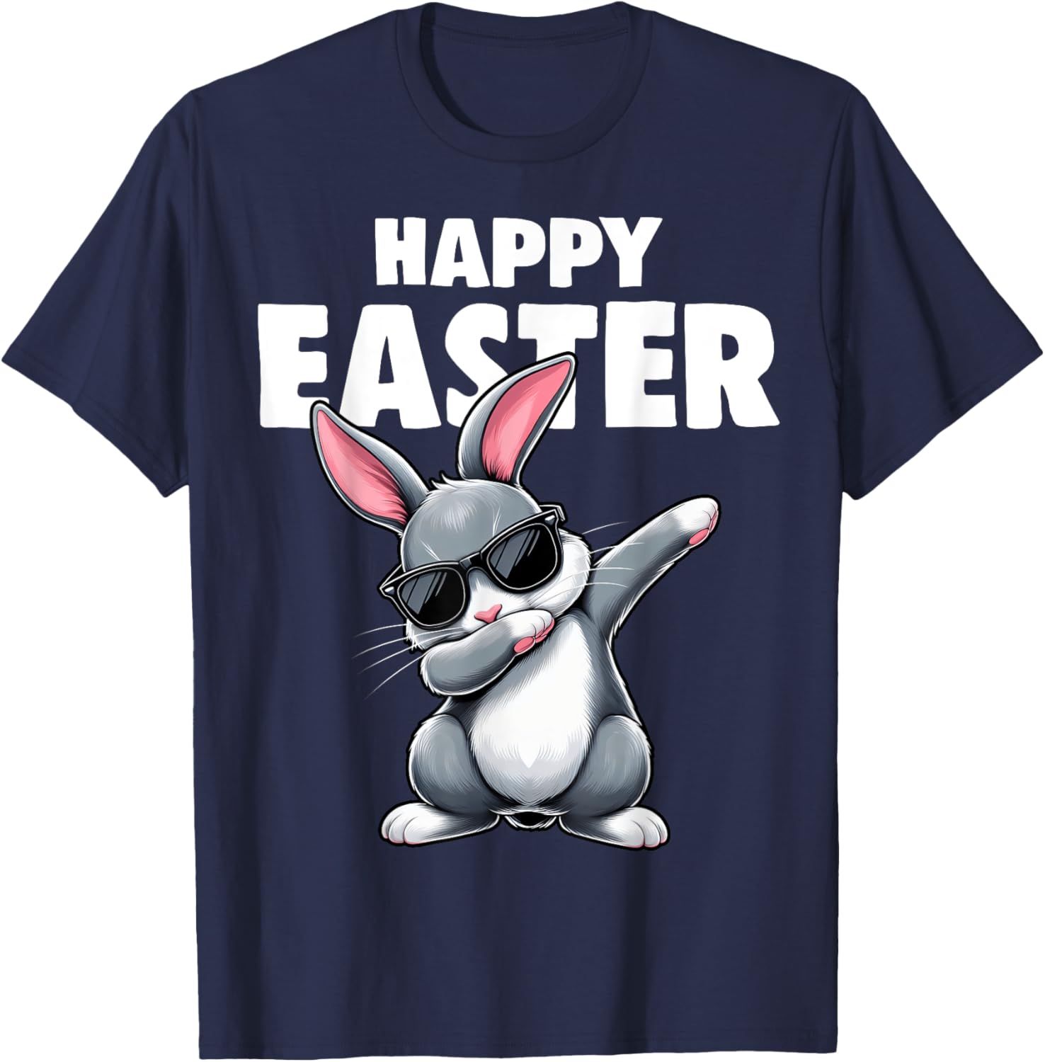 Dabbing Bunny Rabbit Easter Day Boys Girls Kids Dab Dance T-Shirt