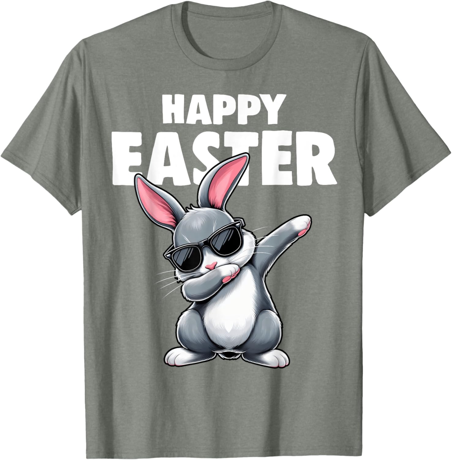 Dabbing Bunny Rabbit Easter Day Boys Girls Kids Dab Dance T-Shirt