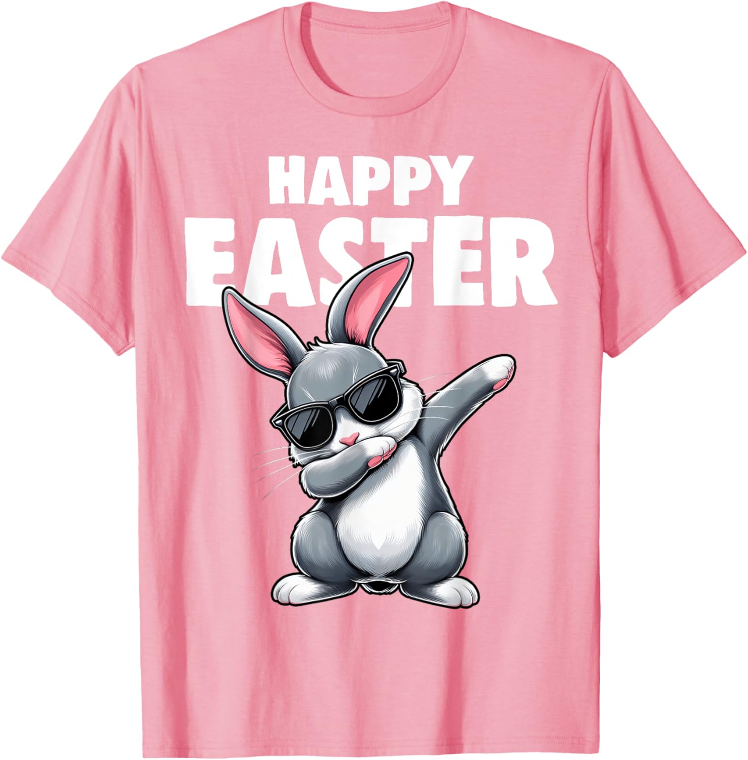 Dabbing Bunny Rabbit Easter Day Boys Girls Kids Dab Dance T-Shirt