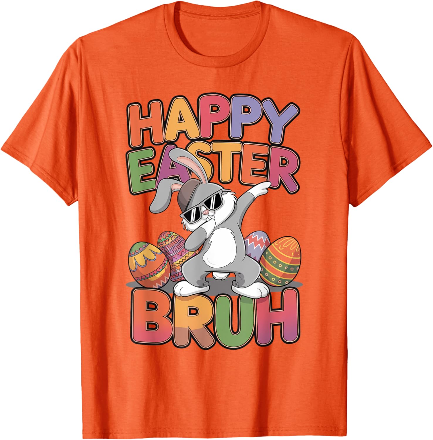 Dabbing Bunny Rabbit Easter Eggs Bruh Toddler Boys Girls T-Shirt