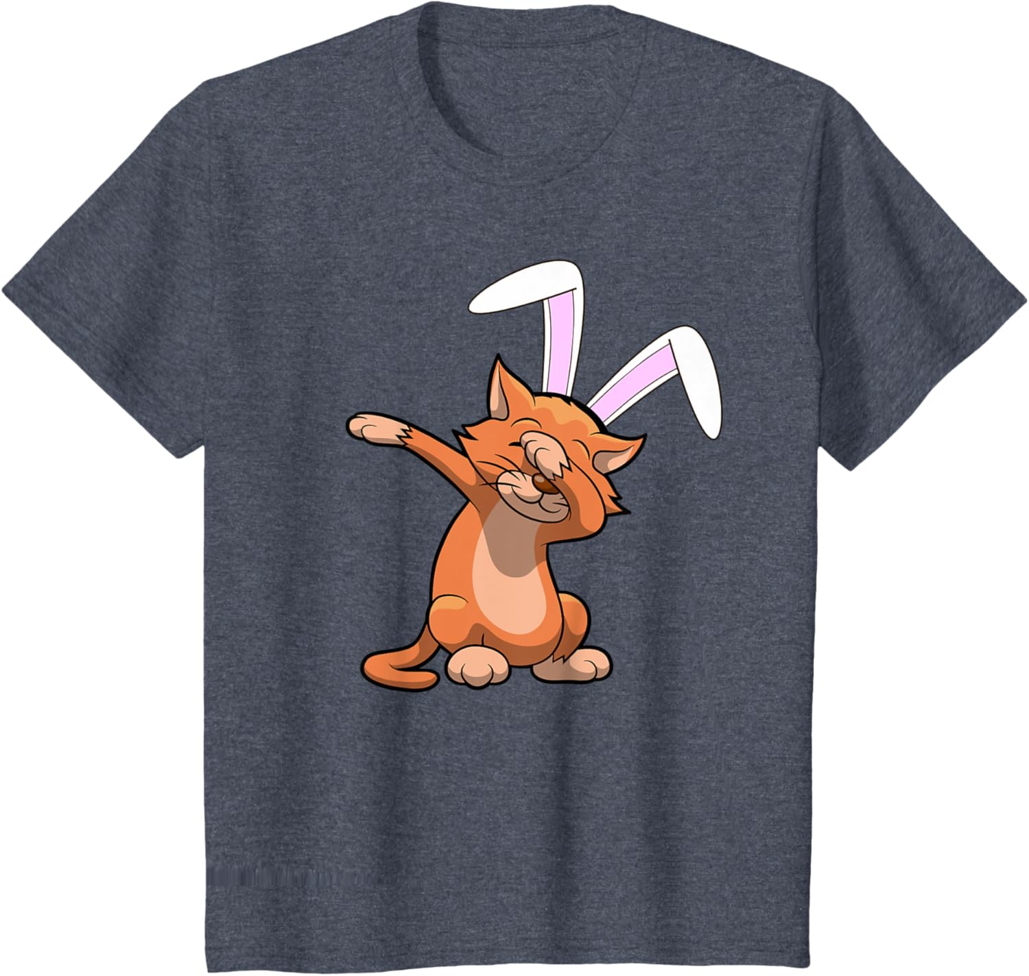 Dabbing Easter Bunny Ears Shirt Cat Dab Kids Boys Girls Gift T-Shirt