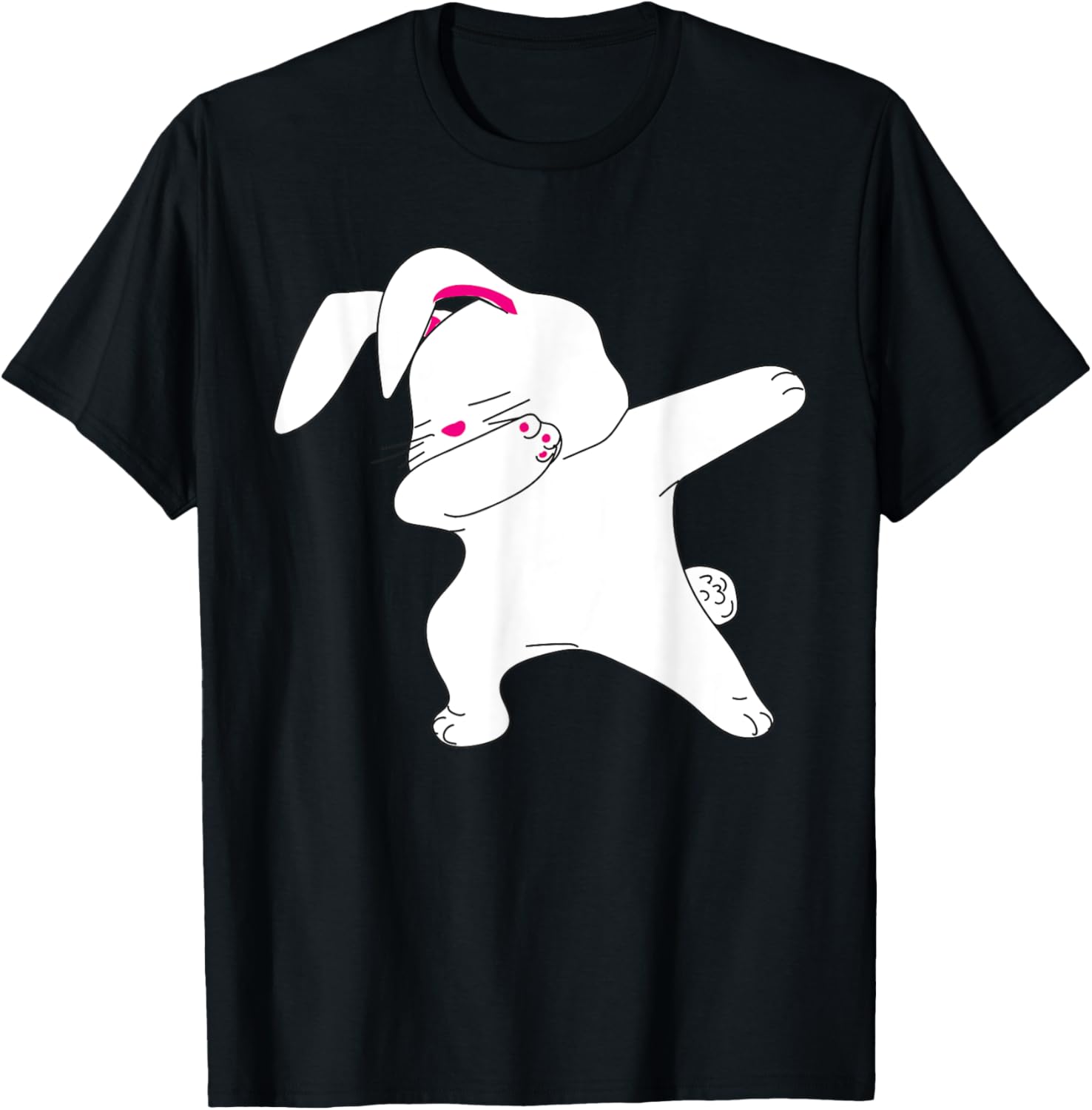 Dabbing Easter Bunny Funny happy easter bunny face T-Shirt