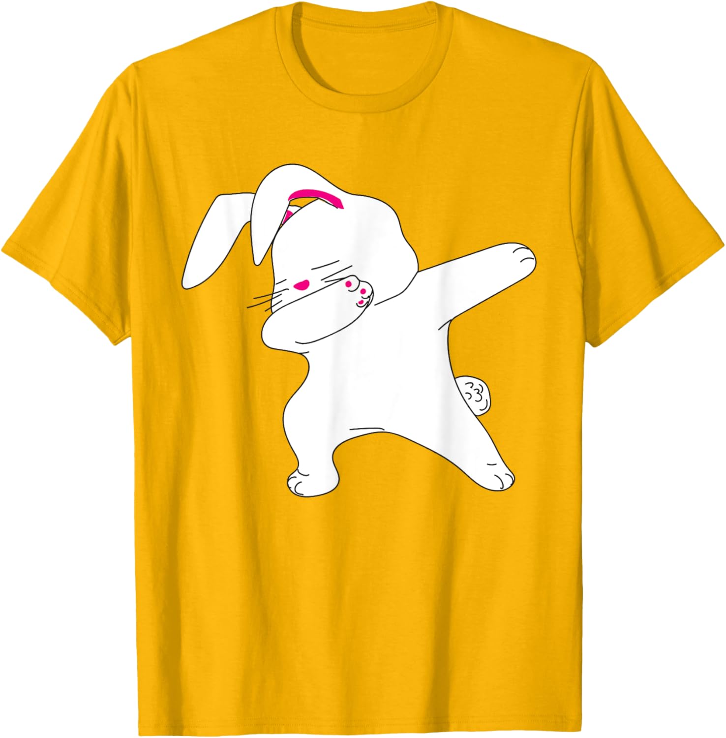 Dabbing Easter Bunny Funny happy easter bunny face T-Shirt