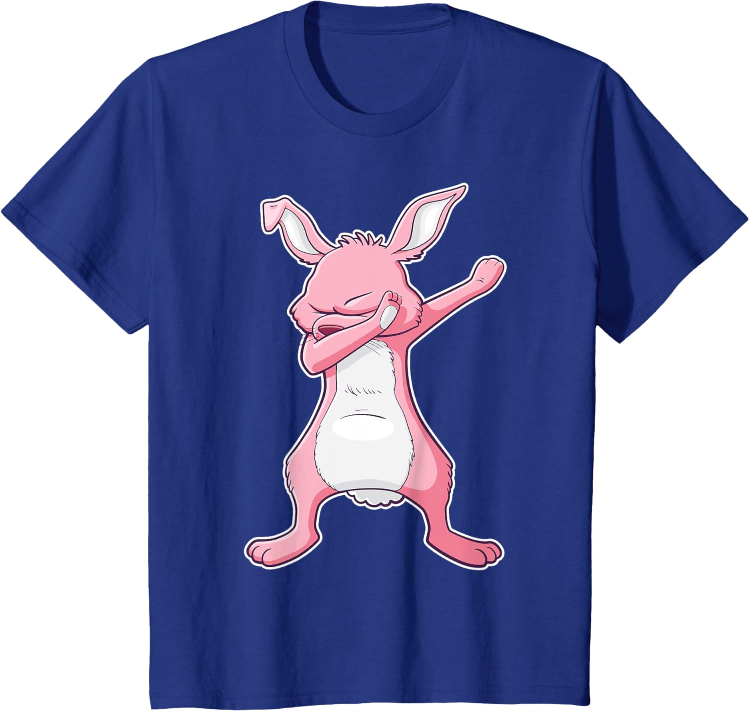 Dabbing Easter Bunny Pink Rabbit T-Shirt