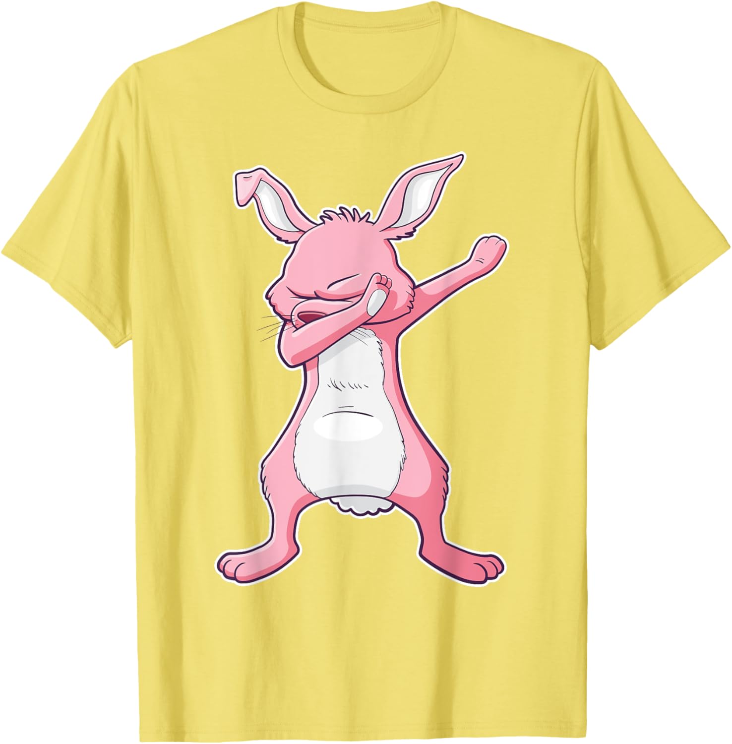 Dabbing Easter Bunny Pink Rabbit T-Shirt