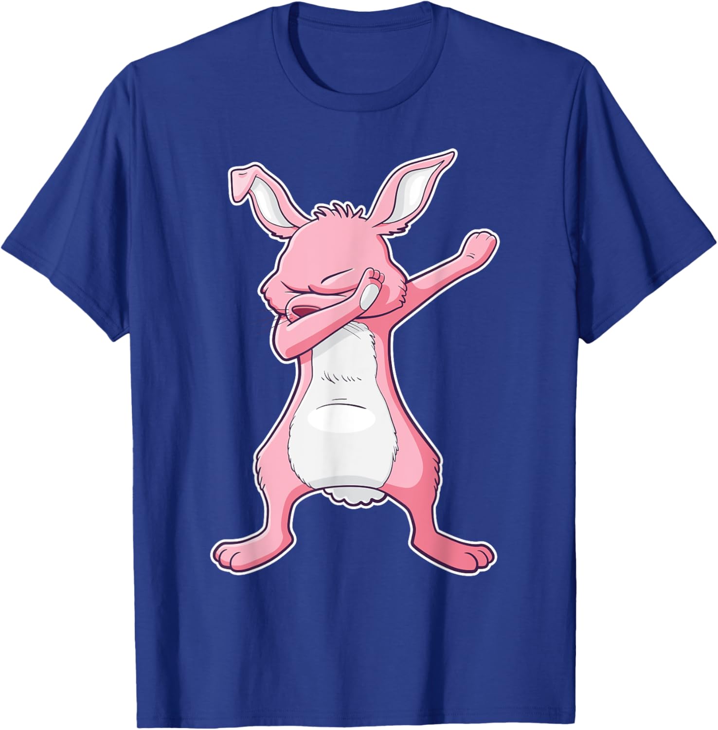 Dabbing Easter Bunny Pink Rabbit T-Shirt