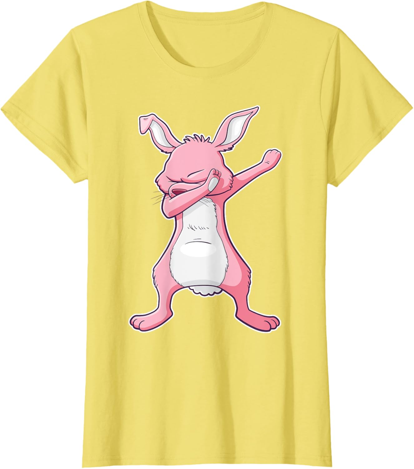 Dabbing Easter Bunny Pink Rabbit T-Shirt