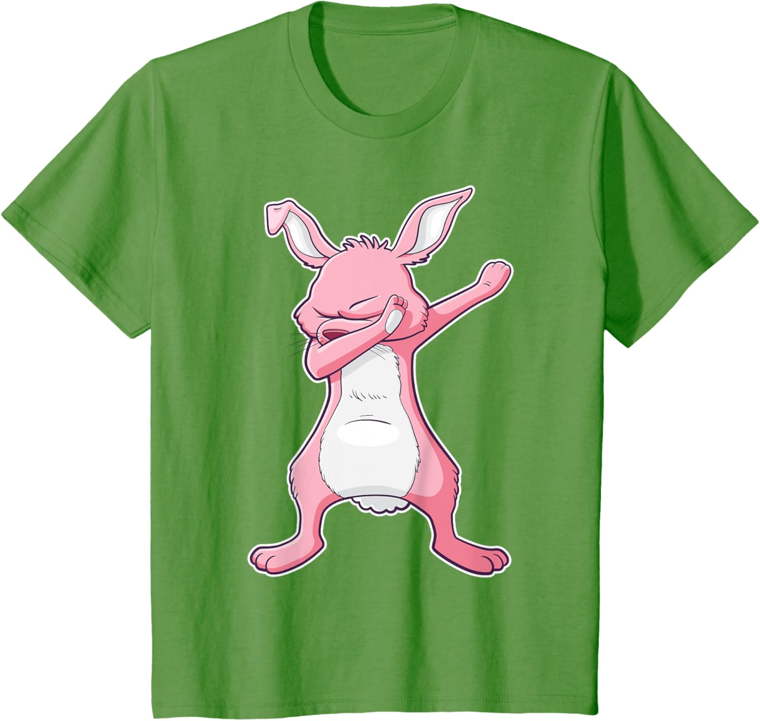 Dabbing Easter Bunny Pink Rabbit T-Shirt