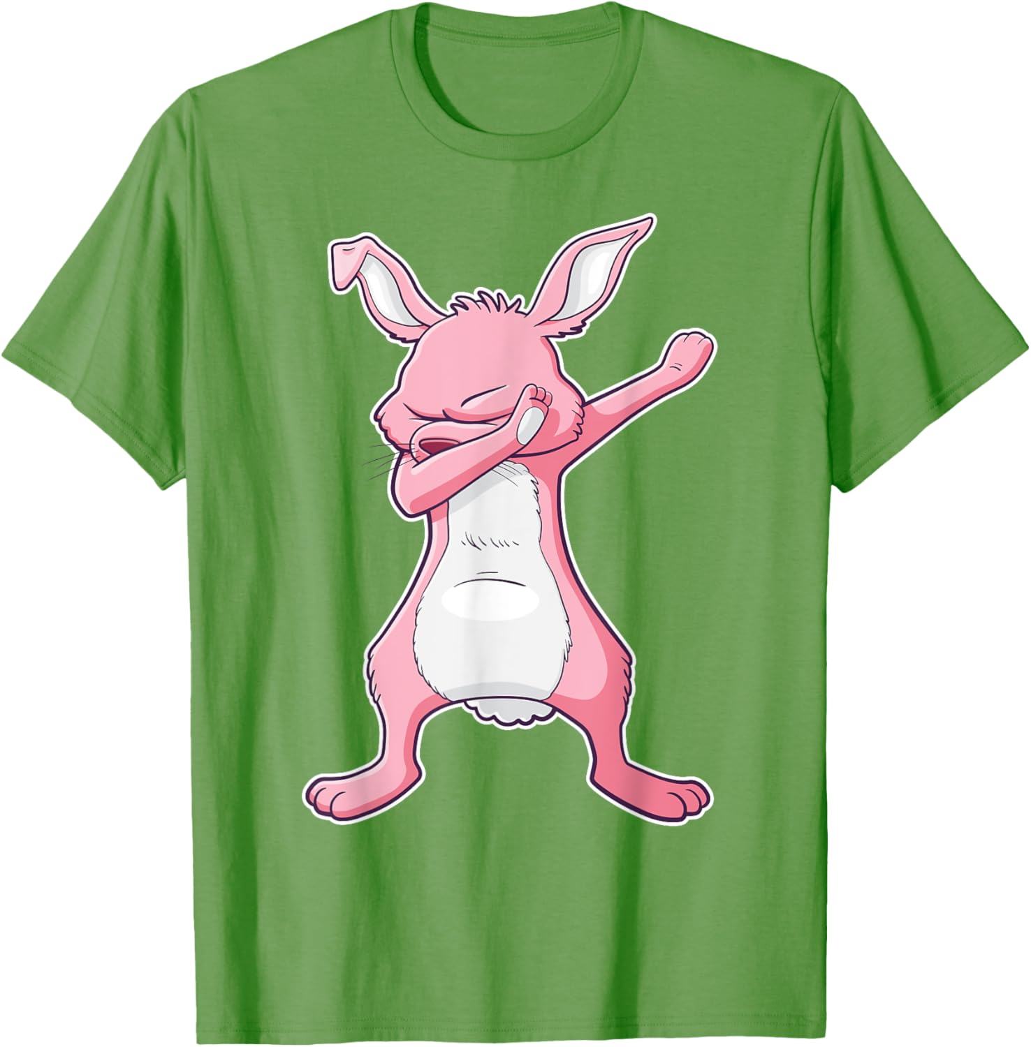 Dabbing Easter Bunny Pink Rabbit T-Shirt