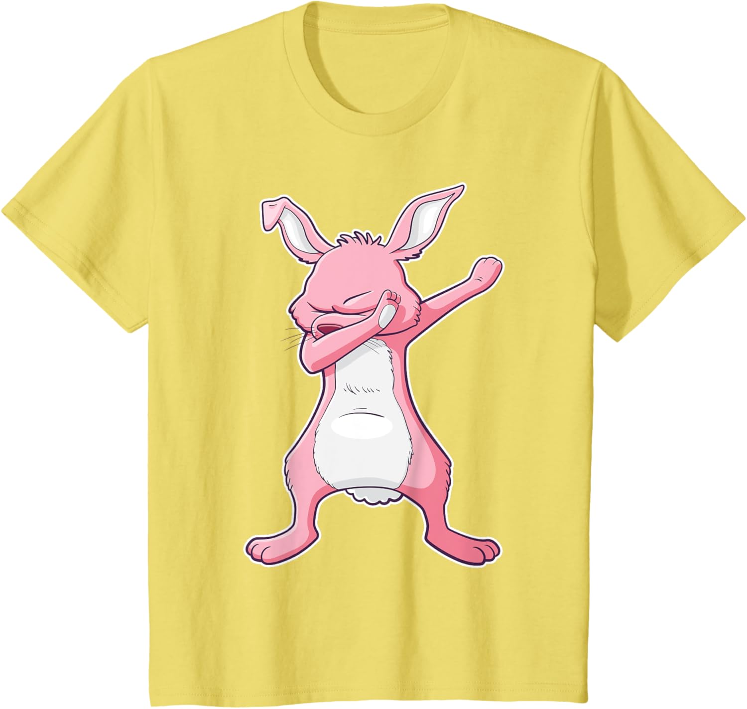 Dabbing Easter Bunny Pink Rabbit T-Shirt