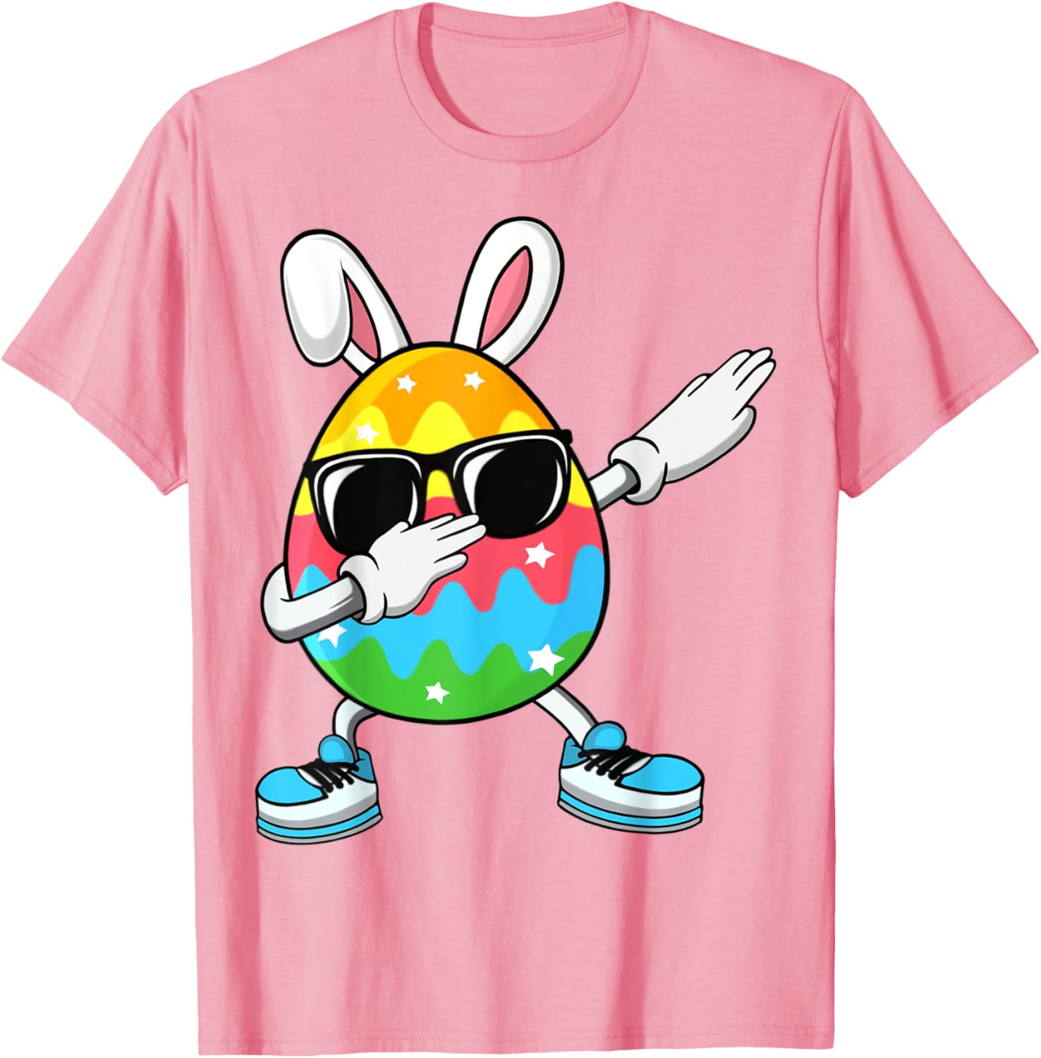 Dabbing Easter Egg for Boys Girls Kids Happy Easter Bunny T-Shirt