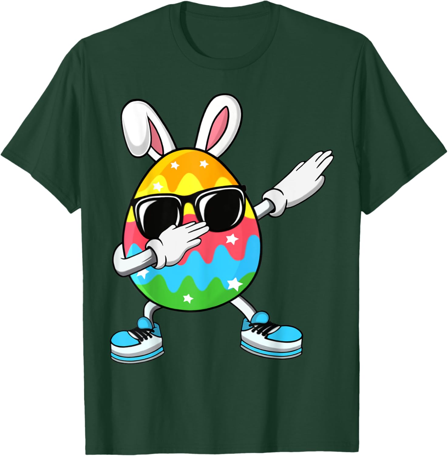 Dabbing Easter Egg for Boys Girls Kids Happy Easter Bunny T-Shirt