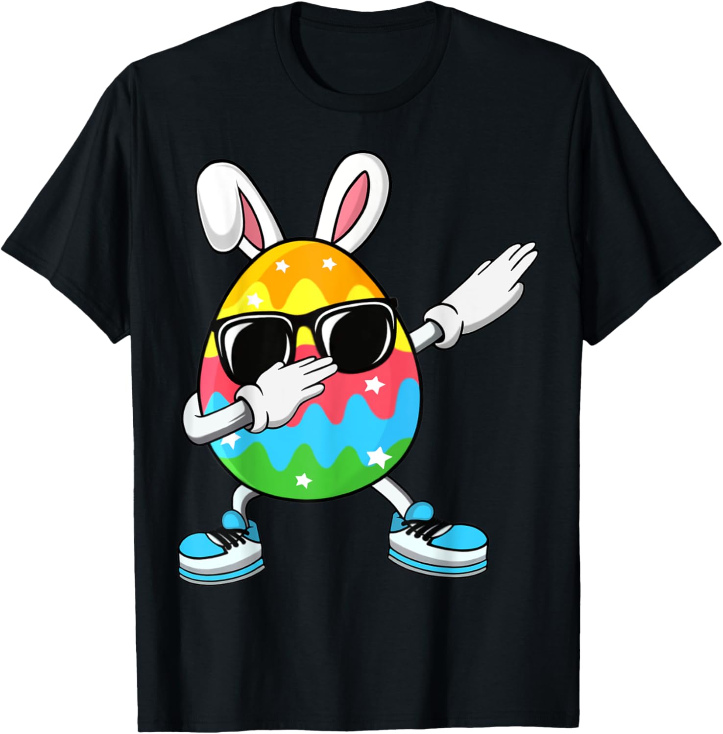 Dabbing Easter Egg for Boys Girls Kids Happy Easter Bunny T-Shirt