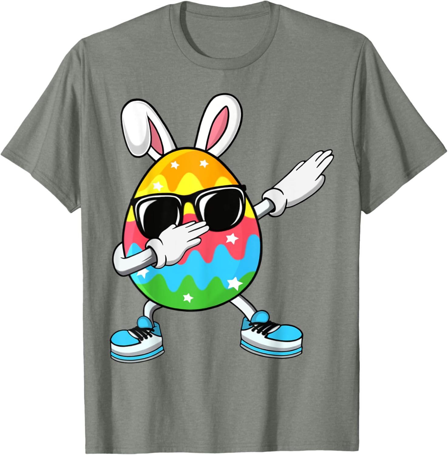 Dabbing Easter Egg for Boys Girls Kids Happy Easter Bunny T-Shirt