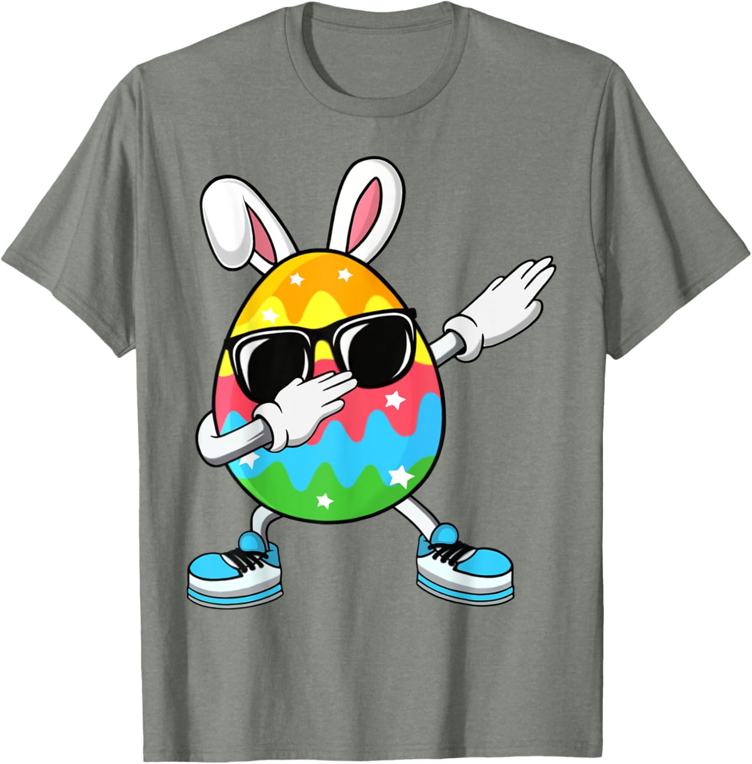 Dabbing Easter Egg for Boys Girls Kids Happy Easter Bunny T-Shirt