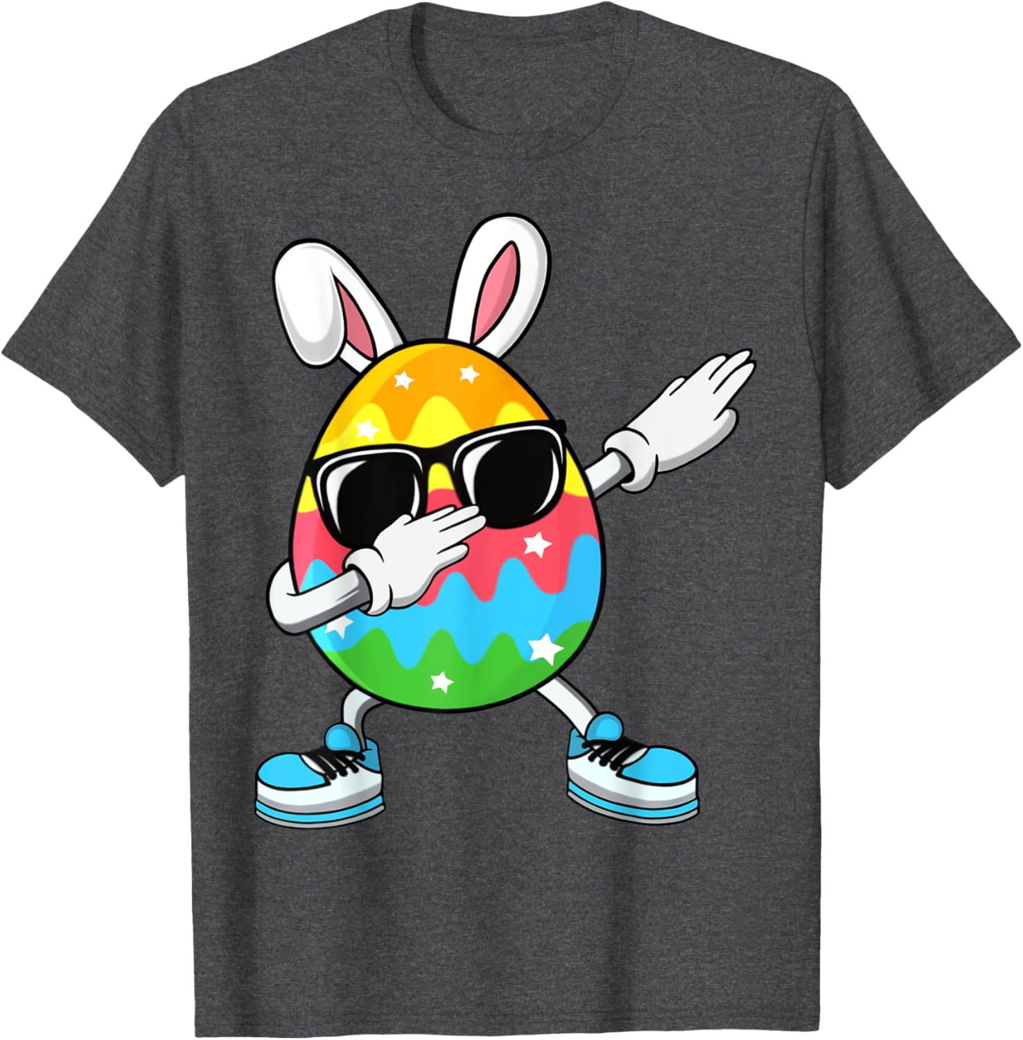 Dabbing Easter Egg for Boys Girls Kids Happy Easter Bunny T-Shirt