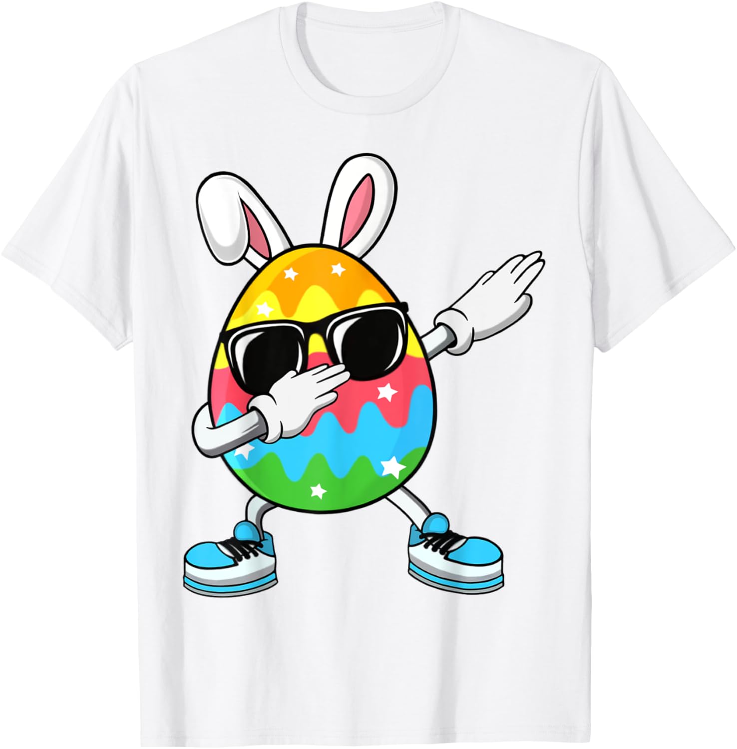 Dabbing Easter Egg for Boys Girls Kids Happy Easter Bunny T-Shirt