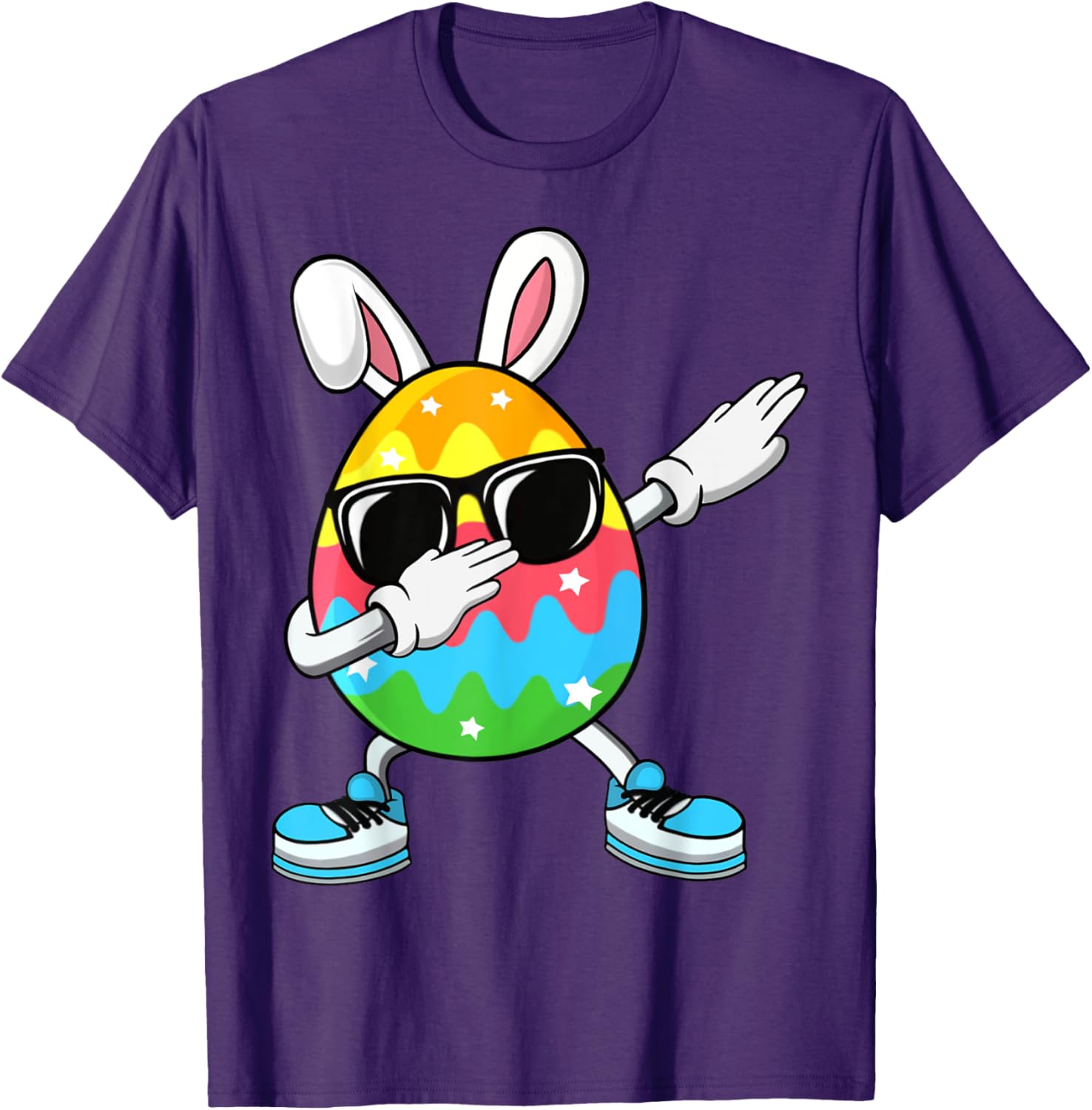 Dabbing Easter Egg for Boys Girls Kids Happy Easter Bunny T-Shirt