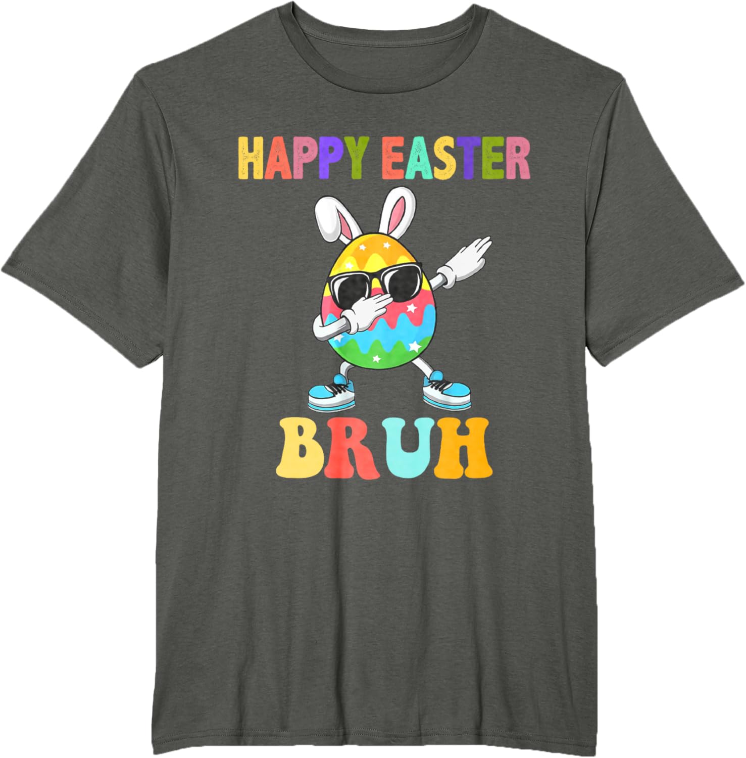 Dabbing Egg Bunny Easter Bruh Funny Boy Girl Kid T-Shirt