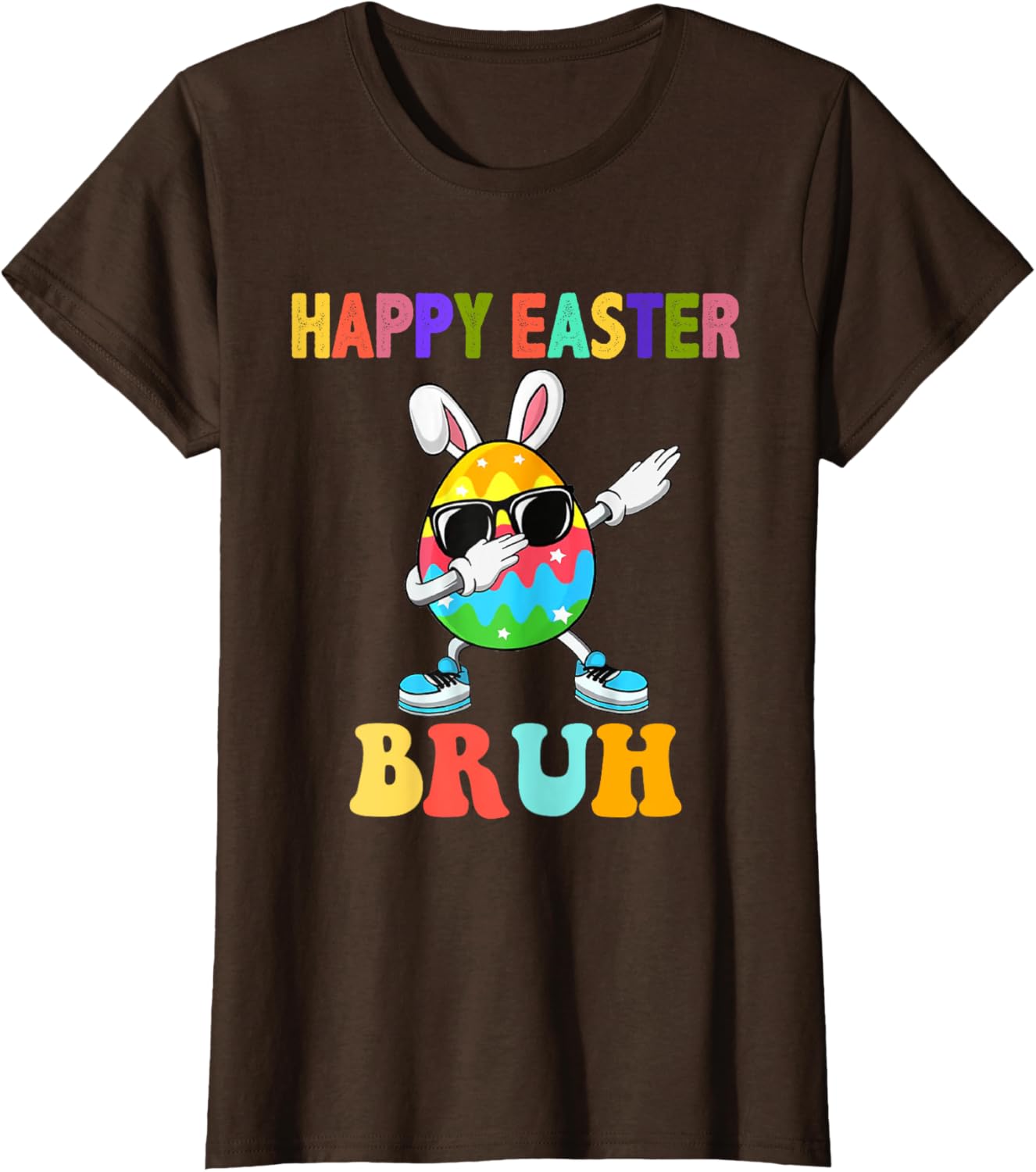 Dabbing Egg Bunny Easter Bruh Funny Boy Girl Kid T-Shirt