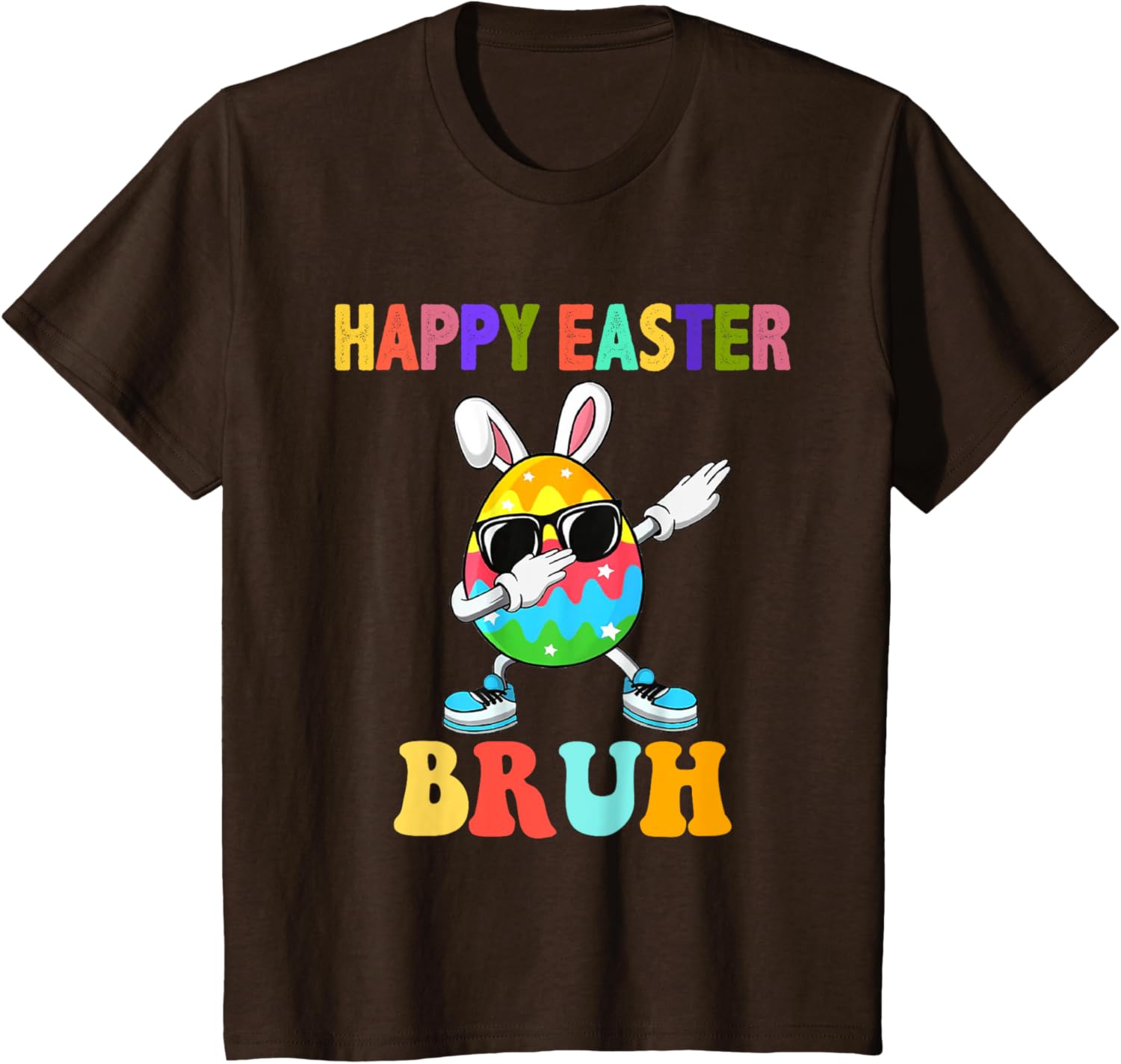 Dabbing Egg Bunny Easter Bruh Funny Boy Girl Kid T-Shirt