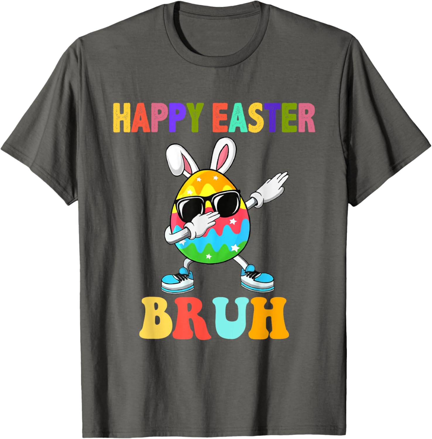 Dabbing Egg Bunny Easter Bruh Funny Boy Girl Kid T-Shirt