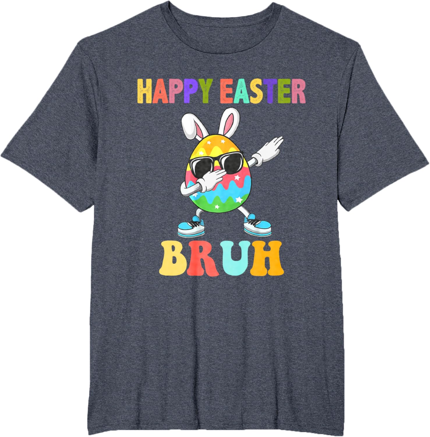 Dabbing Egg Bunny Easter Bruh Funny Boy Girl Kid T-Shirt