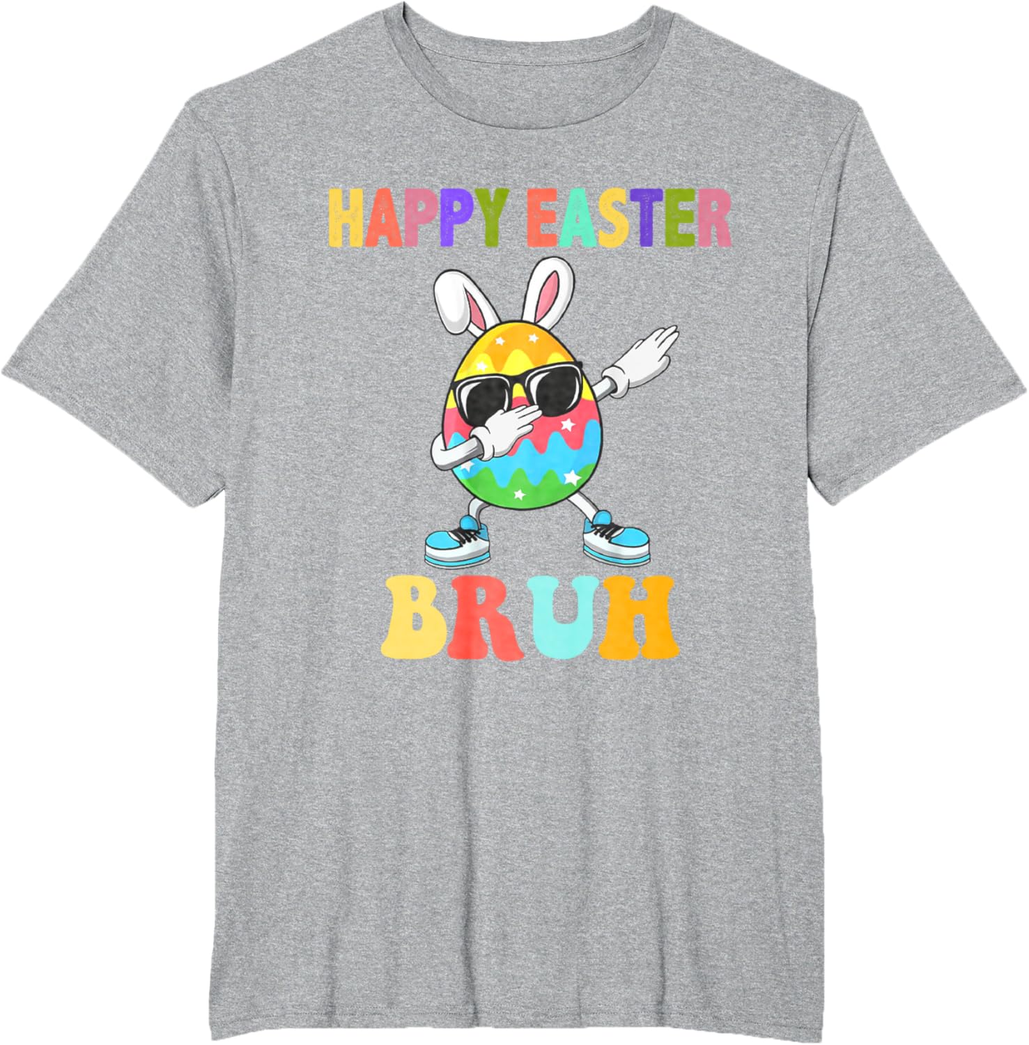 Dabbing Egg Bunny Easter Bruh Funny Boy Girl Kid T-Shirt