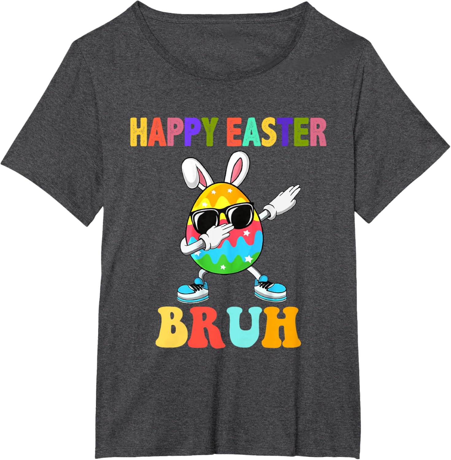 Dabbing Egg Bunny Easter Bruh Funny Boy Girl Kid T-Shirt