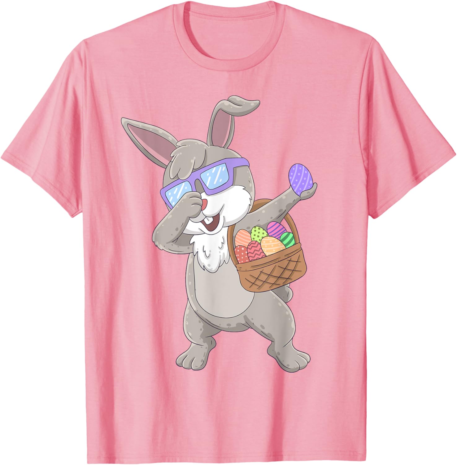 Dabbing Rabbit Happy Easter Bunny Boys Girls Kids Dab T-Shirt