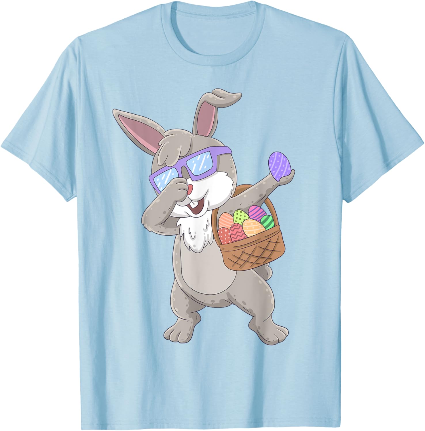 Dabbing Rabbit Happy Easter Bunny Boys Girls Kids Dab T-Shirt