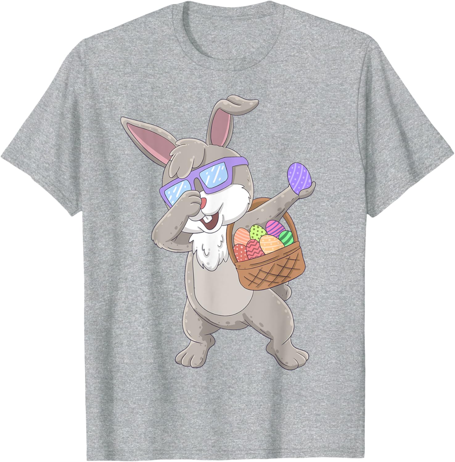 Dabbing Rabbit Happy Easter Bunny Boys Girls Kids Dab T-Shirt