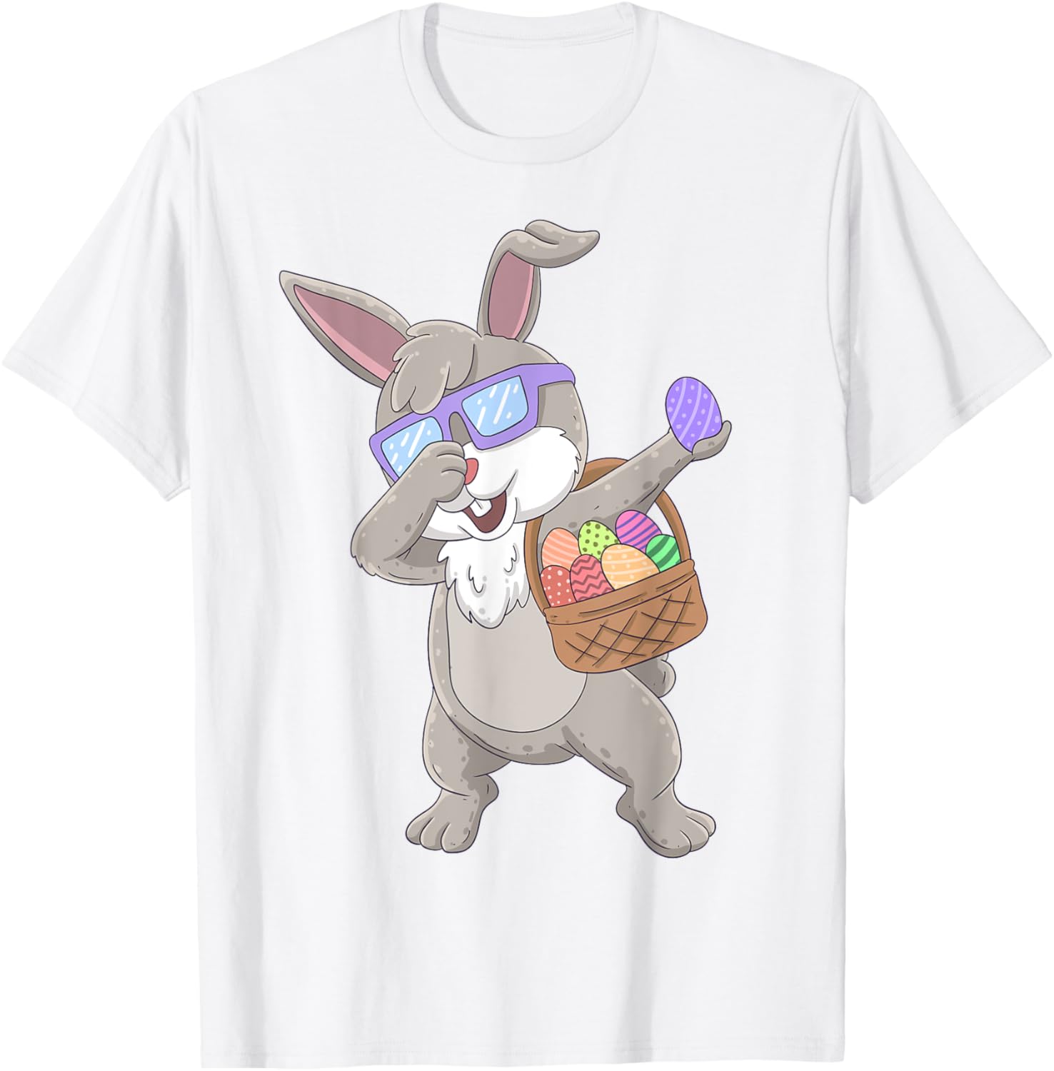 Dabbing Rabbit Happy Easter Bunny Boys Girls Kids Dab T-Shirt