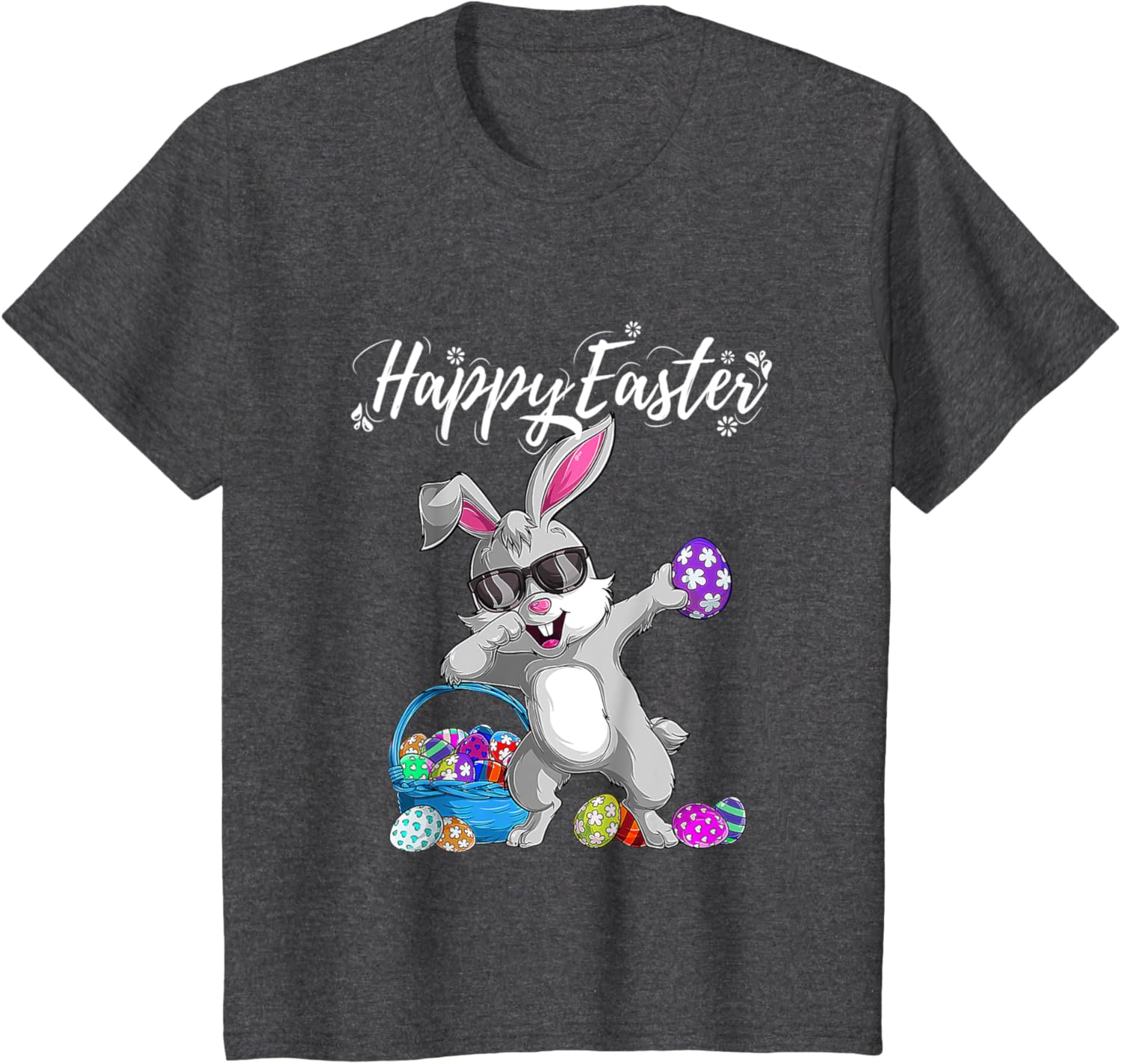 Dabbing Rabbit Happy Easter Day Eggs Cute Ears Bunny Funny T-Shirt