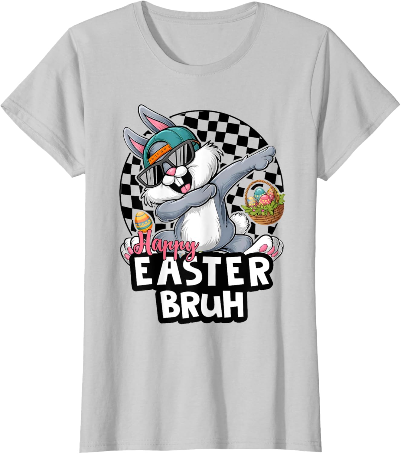 Dabbing Rabbit Sunglasses Happy Easter Bruh Bunny Spring Egg T-Shirt