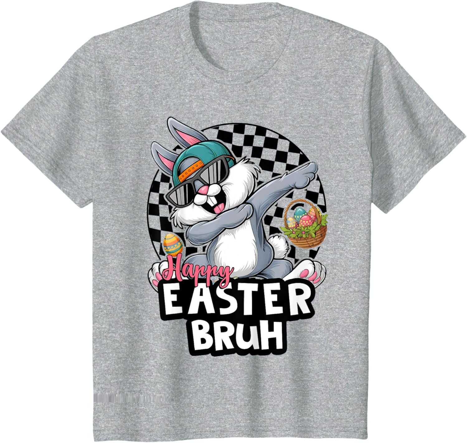 Dabbing Rabbit Sunglasses Happy Easter Bruh Bunny Spring Egg T-Shirt