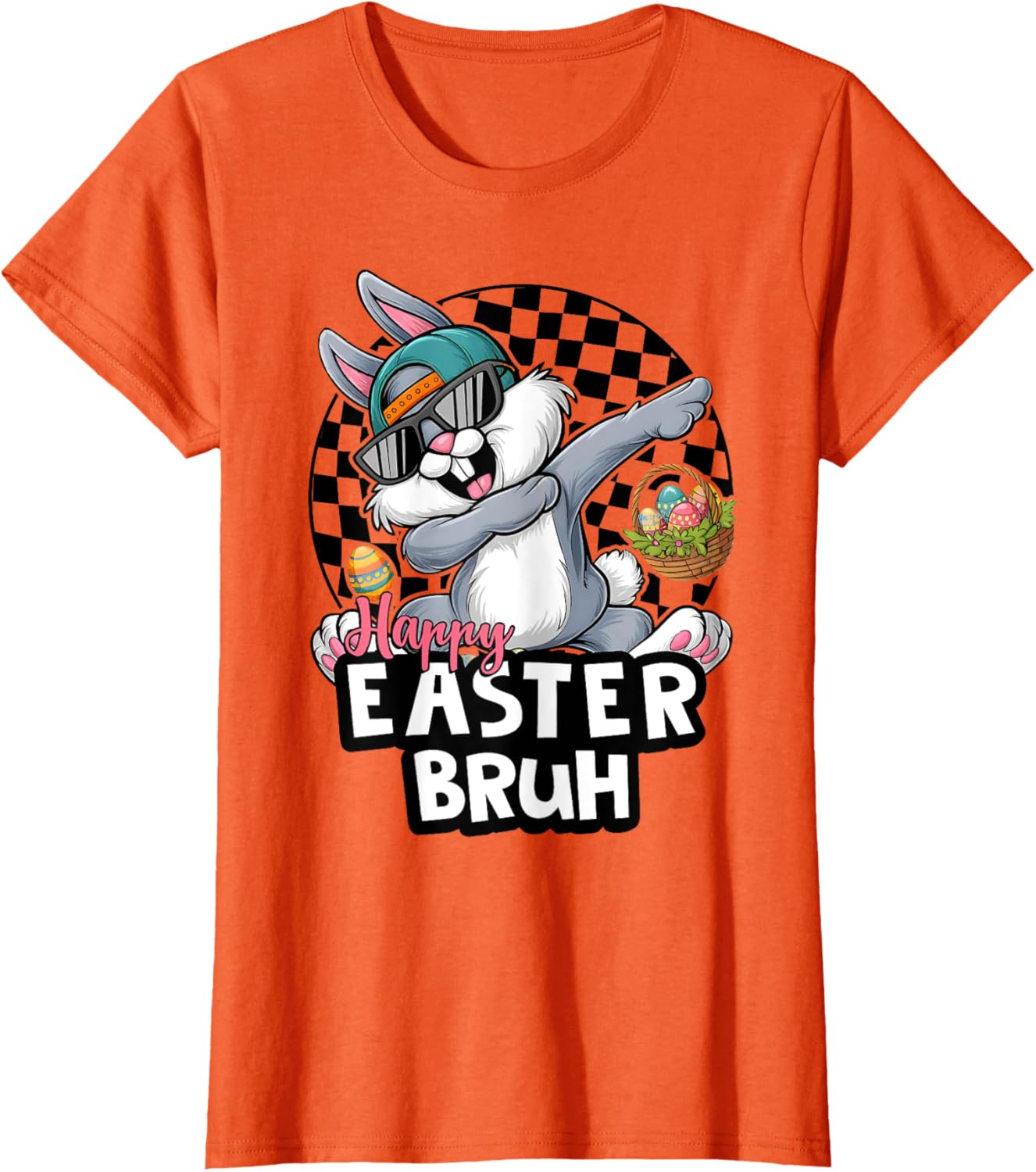 Dabbing Rabbit Sunglasses Happy Easter Bruh Bunny Spring Egg T-Shirt