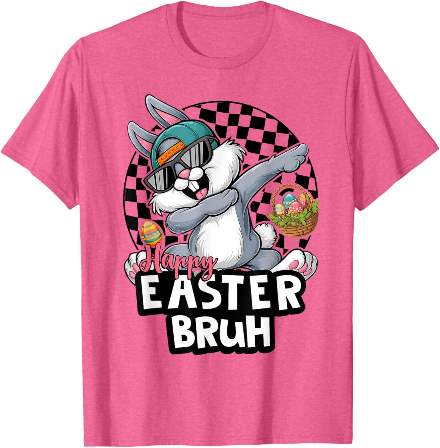 Dabbing Rabbit Sunglasses Happy Easter Bruh Bunny Spring Egg T-Shirt