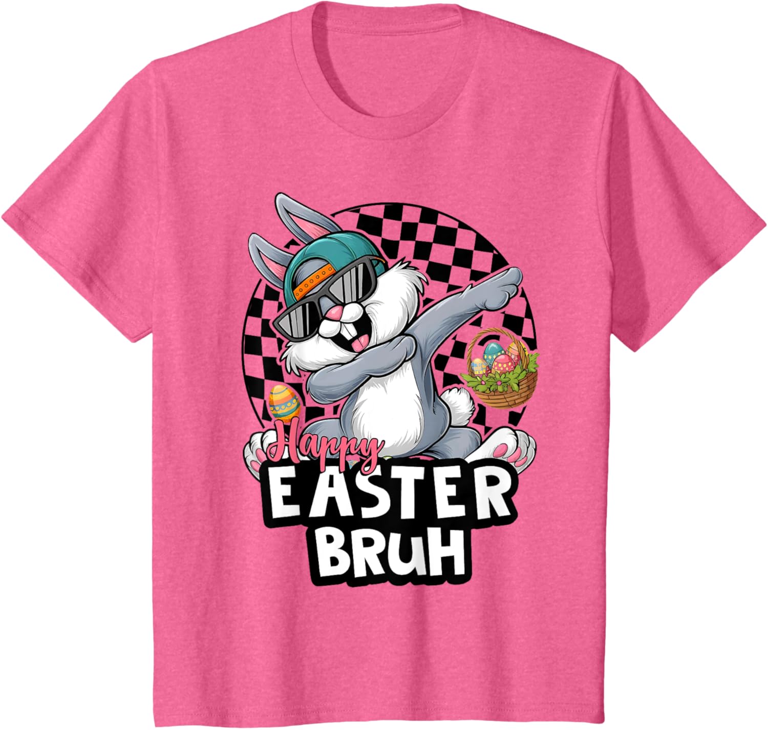 Dabbing Rabbit Sunglasses Happy Easter Bruh Bunny Spring Egg T-Shirt