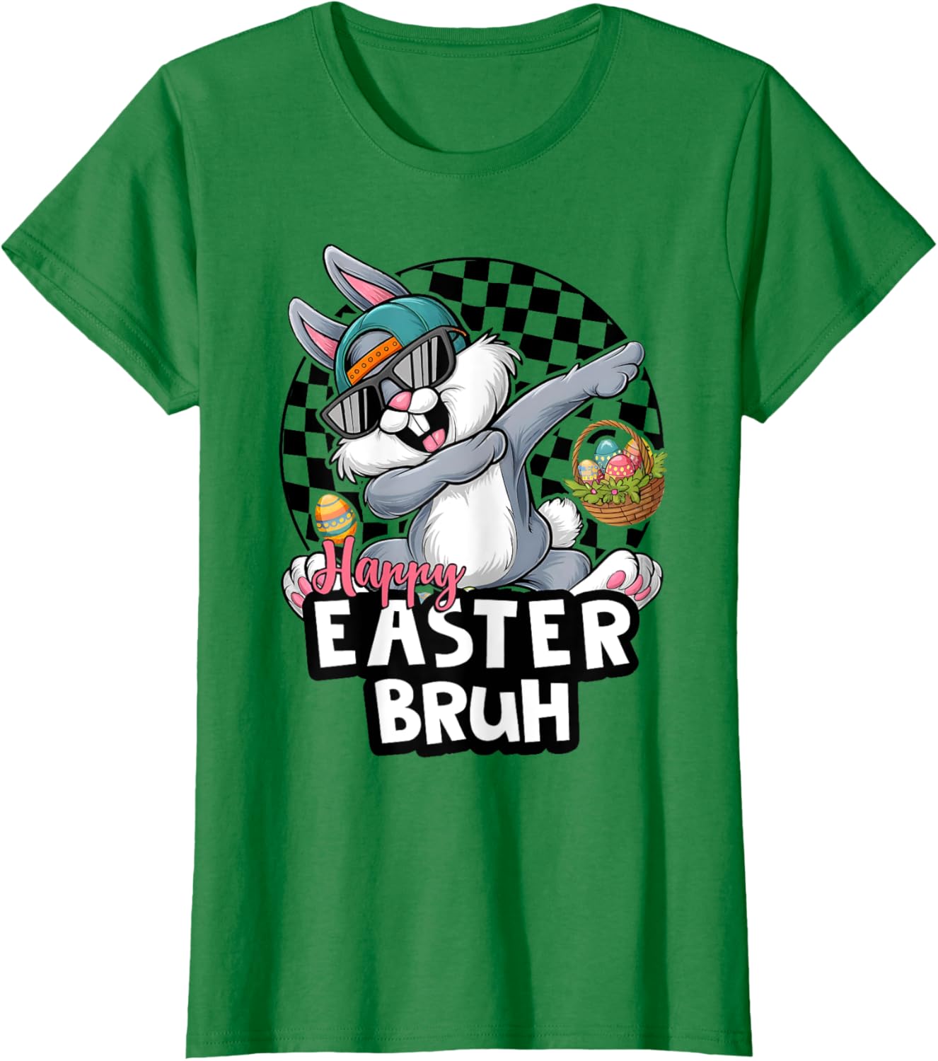 Dabbing Rabbit Sunglasses Happy Easter Bruh Bunny Spring Egg T-Shirt