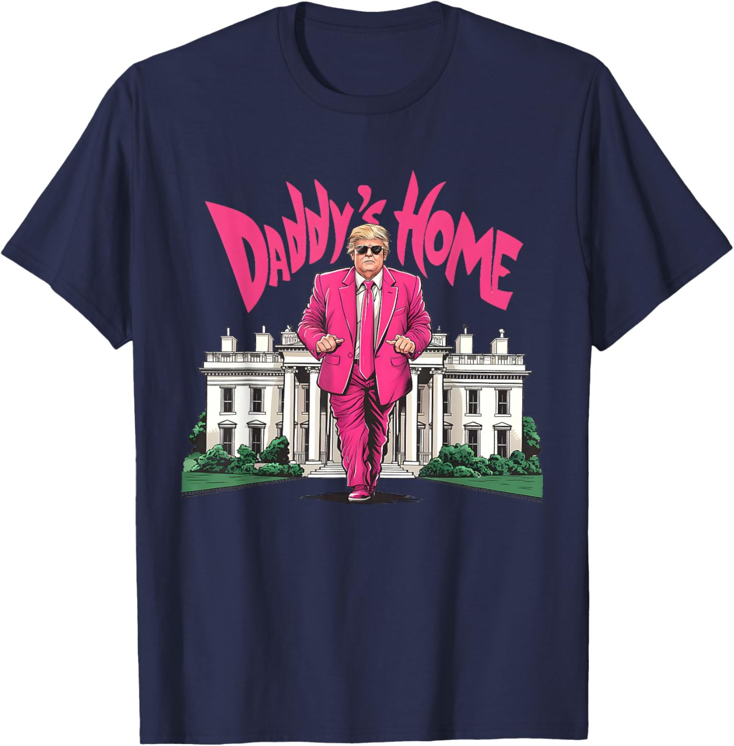 Daddy Home Again Trump 2024 T-Shirt - Funny Casual Tee