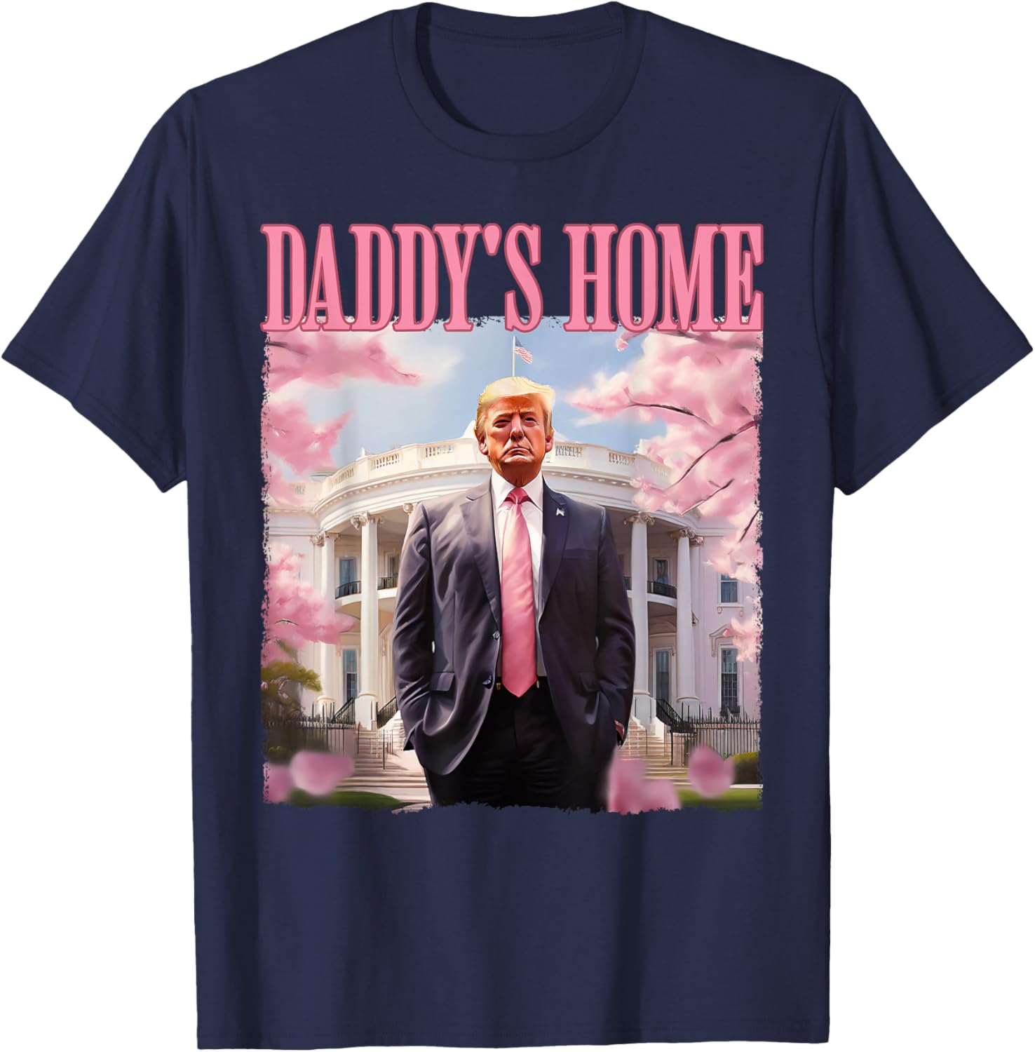 Daddy's Home Funny Trump Daddy's Coming Home 2024 Maga 2024 T-Shirt